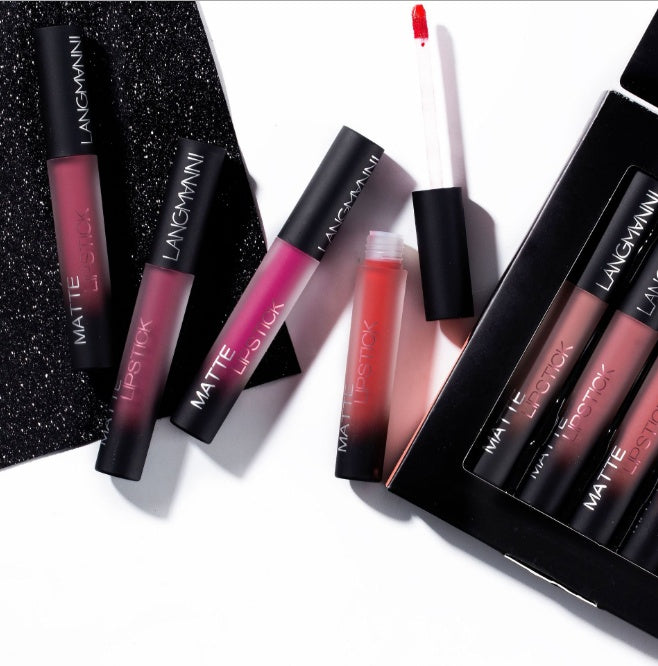 Matte Lipstick Waterproof Long-lasting Velvet Lipstick Set - 12 Pcs set