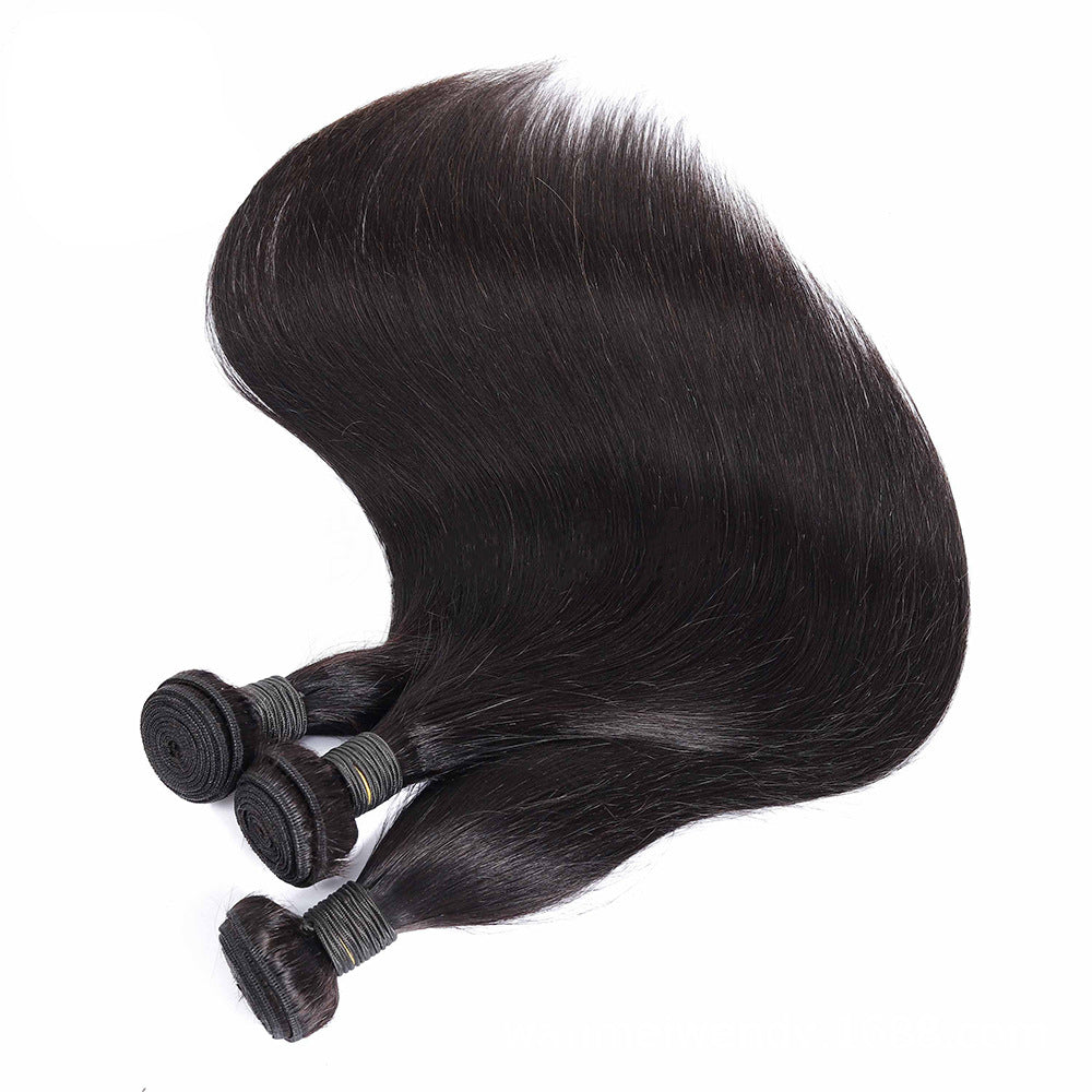 100% Straight Human Hair Bundles –Straight ,Soft, Thick, Natural Black Hair Extensions (8-28 inches)