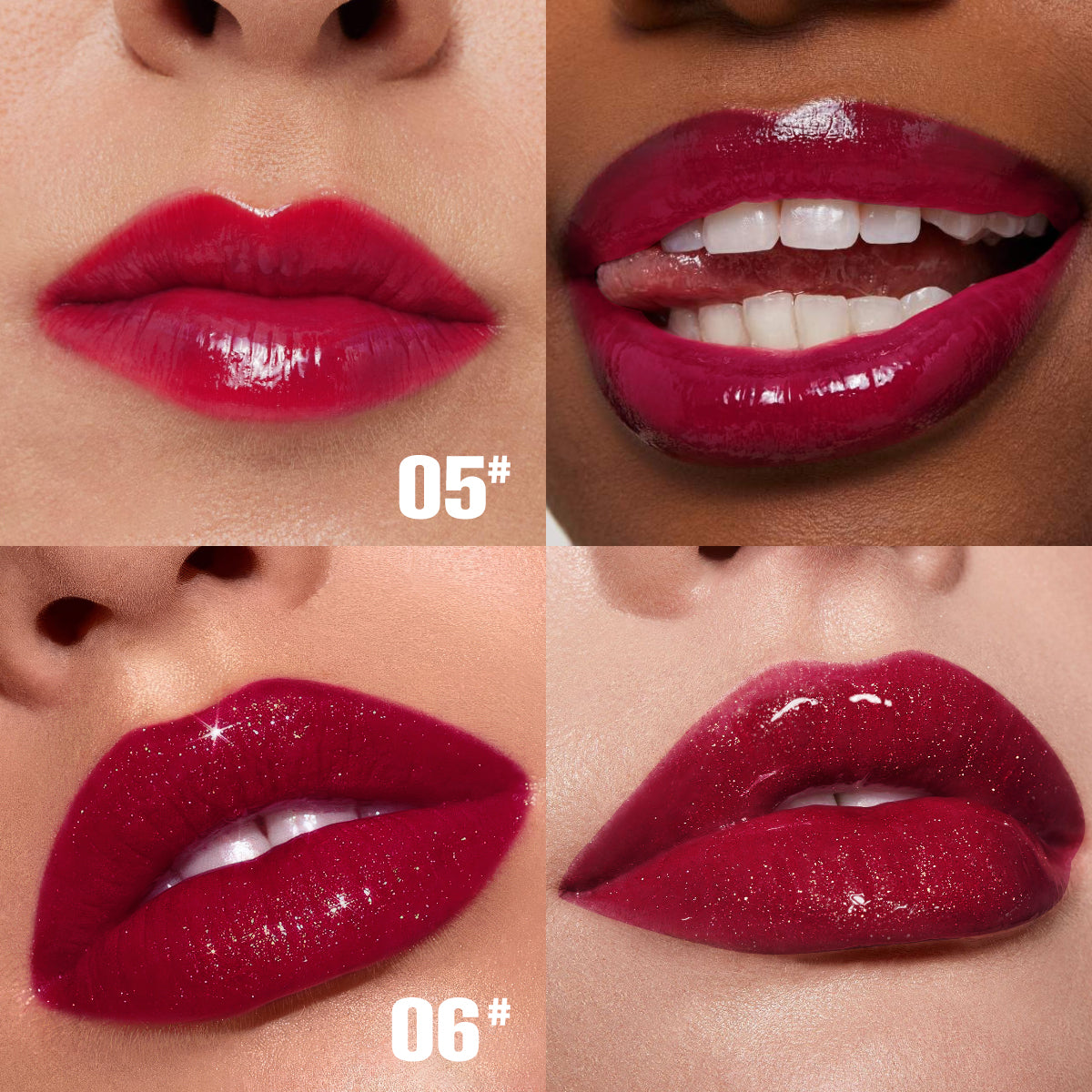 6 pcs Set Rose Blooming Hydrating Lip Gloss
