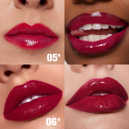 6 pcs Set Rose Blooming Hydrating Lip Gloss