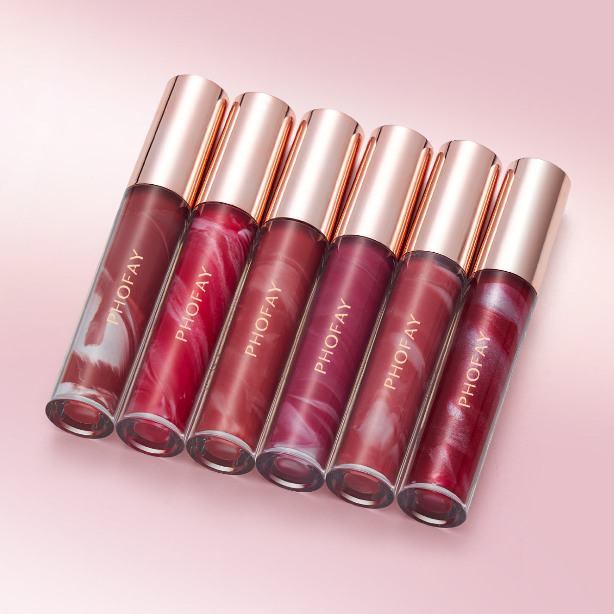 6 pcs Set Rose Blooming Hydrating Lip Gloss