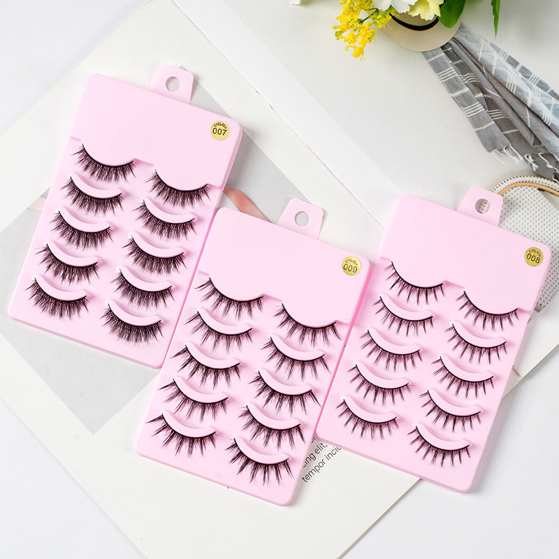Manga Lashes – Wispy Anime Style False Eyelashes | Natural to Dramatic Spiky Lash Set (5 Pairs)