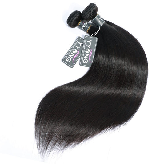 100% Straight Human Hair Bundles –Straight ,Soft, Thick, Natural Black Hair Extensions (8-28 inches)