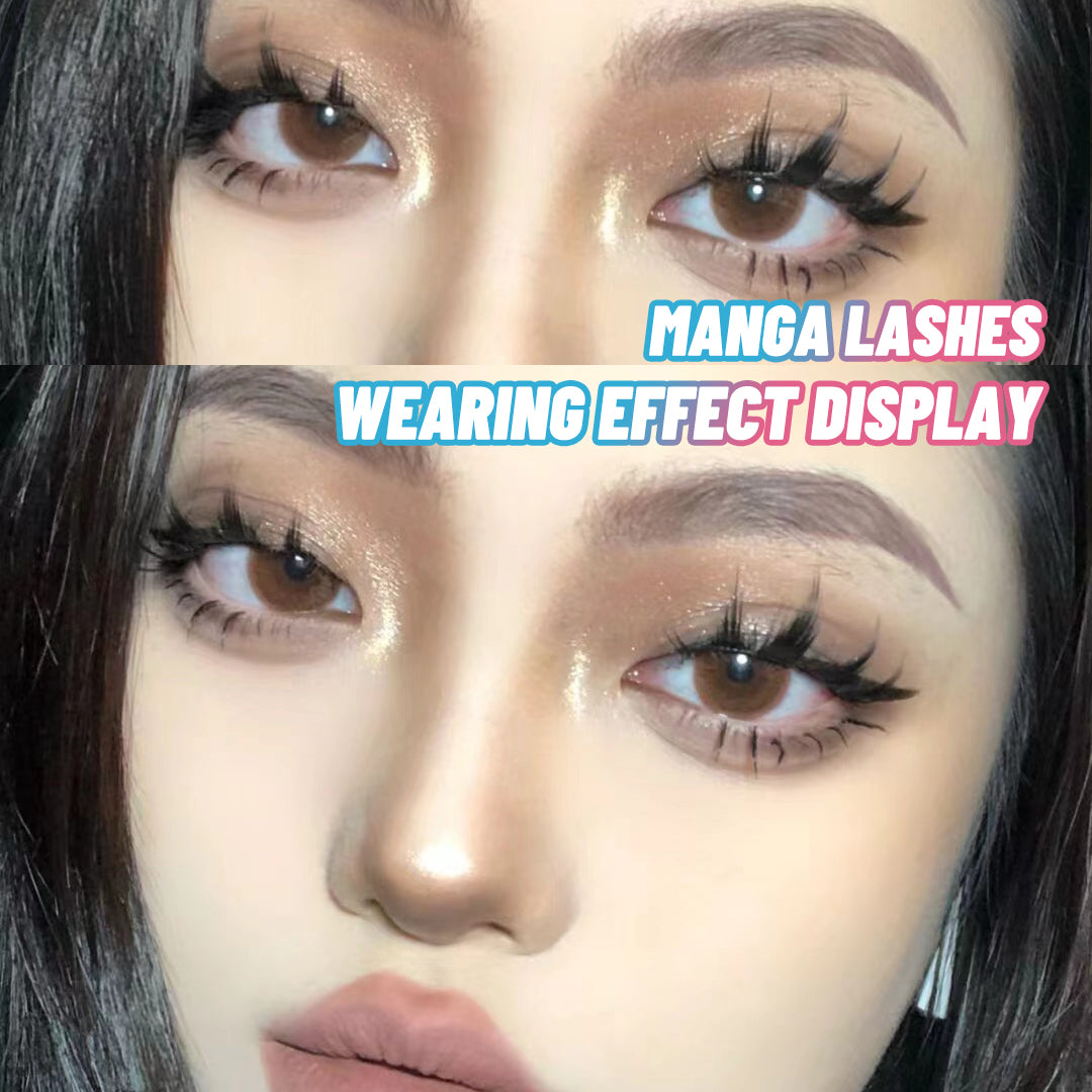 Manga Lashes – Wispy Anime Style False Eyelashes | Natural to Dramatic Spiky Lash Set (5 Pairs)
