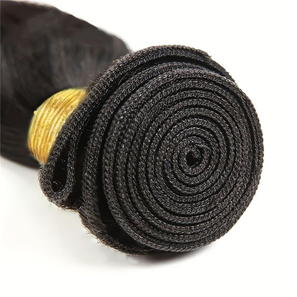 100% Human Hair Bundles – Body Wave, Straight & Curly | Soft, Thick, Natural Black Hair Extensions (8–28 Inch)