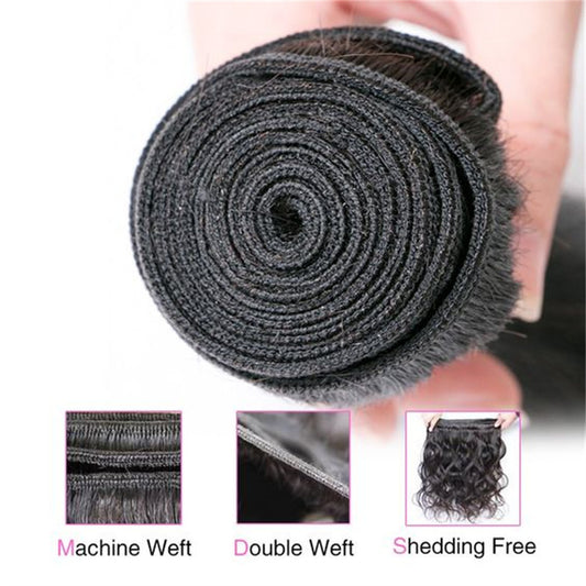 100% Human Hair Bundles – Body Wave, Straight & Curly | Soft, Thick, Natural Black Hair Extensions (8–28 Inch)